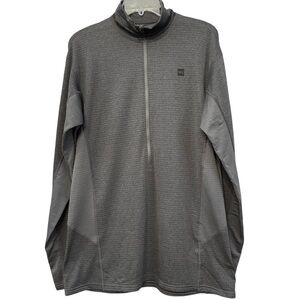 MEC Men’s XL Polartec Pullover | Slim Fit Gray 1/2 Zip Outdoor Layer